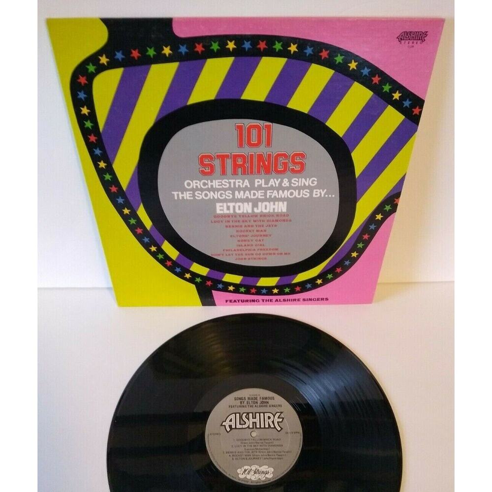 Elton John Covers By 101 Strings Orchestra Vinyl LP Record Album 1976 Jazz Pop